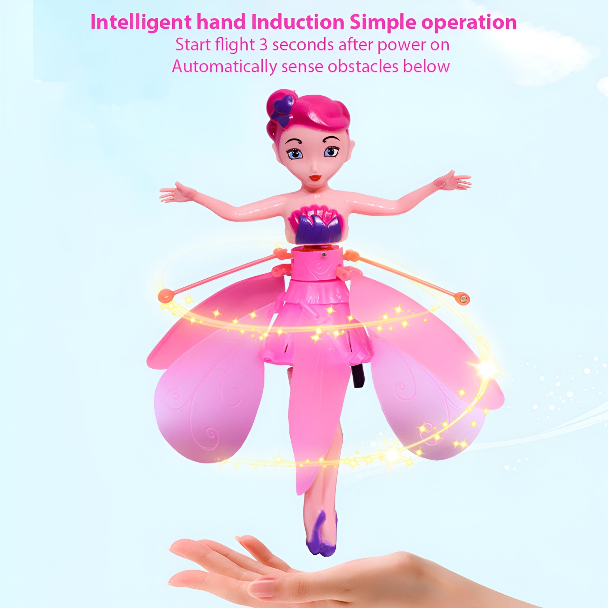 Rechargeable Magical Flying Fairy Doll,hand Sensor Control / Sky Dancers Flying Toy