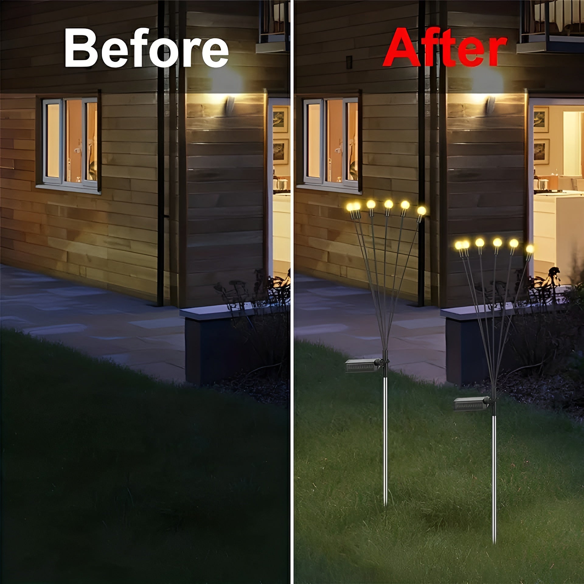 Garden Lights – New Upgraded Solar Powered Firefly Lights, Outdoor Waterproof Vibrant Decorative Lighting for Home & Garden