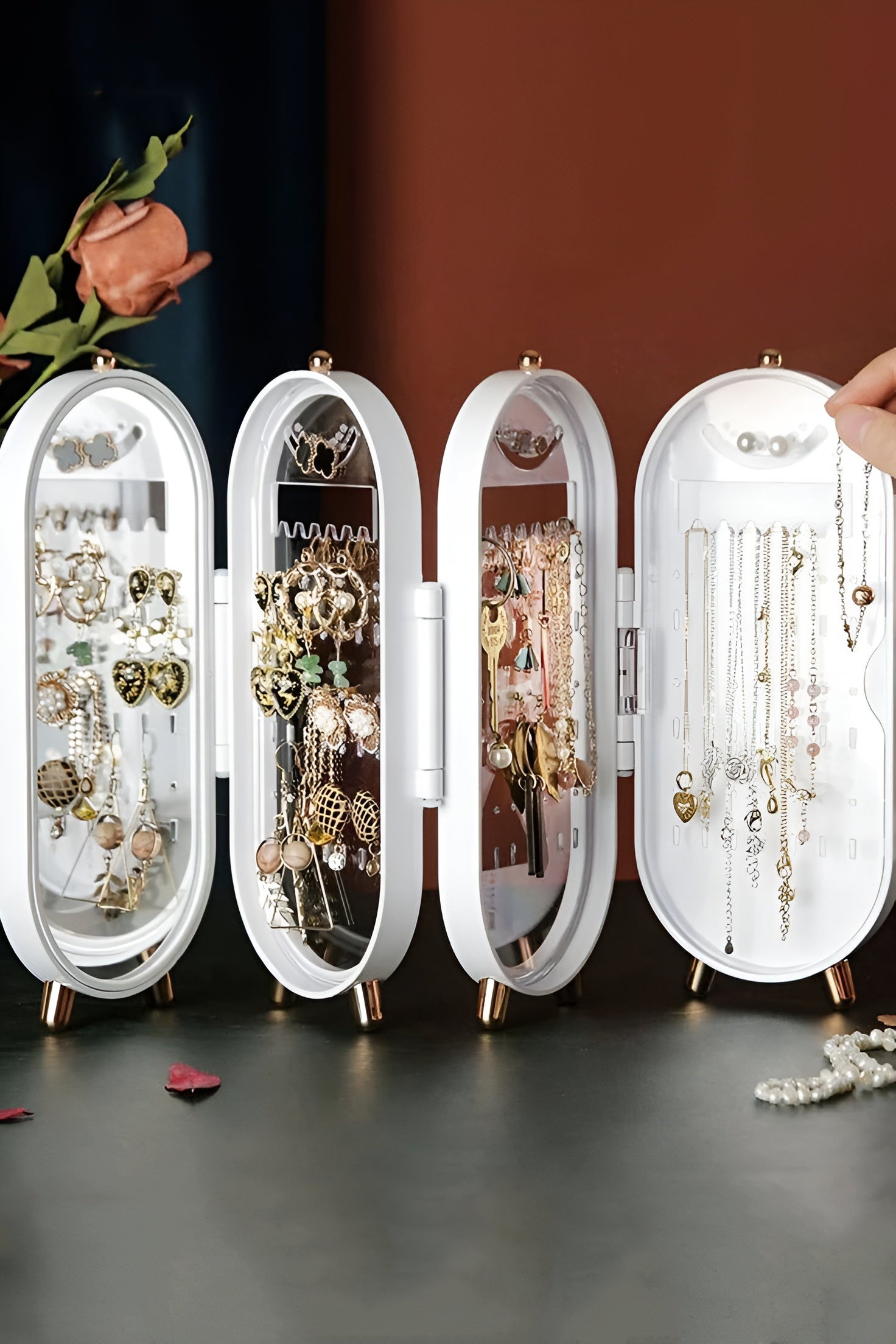 Jewellery Box Organiser With Mirror