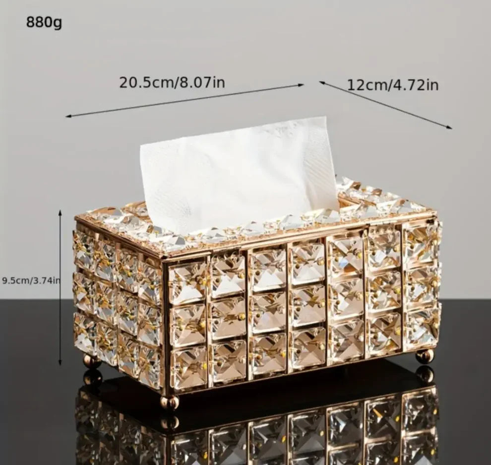 Luxury Crystal Tissue Box
