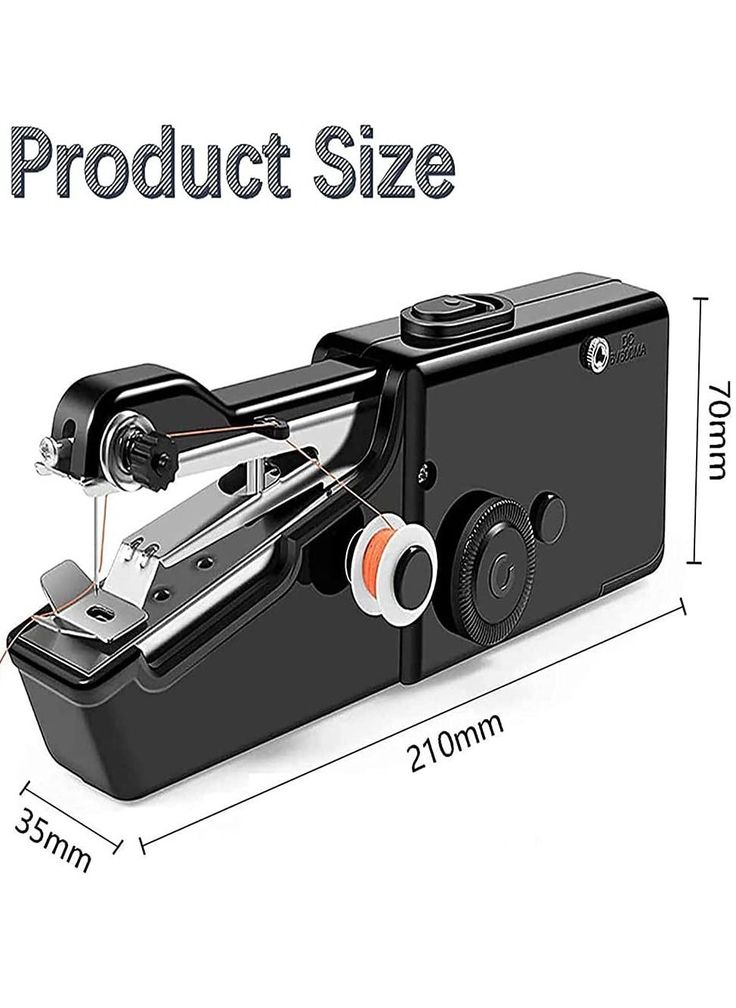 Mini Portable Handy Handheld Sewing Machine Battery-Operated Stitching Tool Lightweight