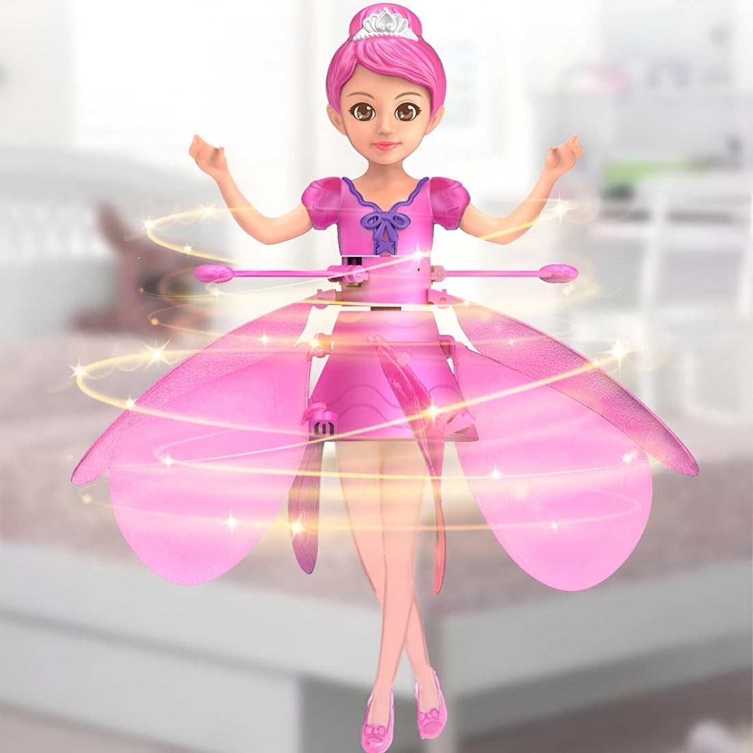 Rechargeable Magical Flying Fairy Doll,hand Sensor Control / Sky Dancers Flying Toy