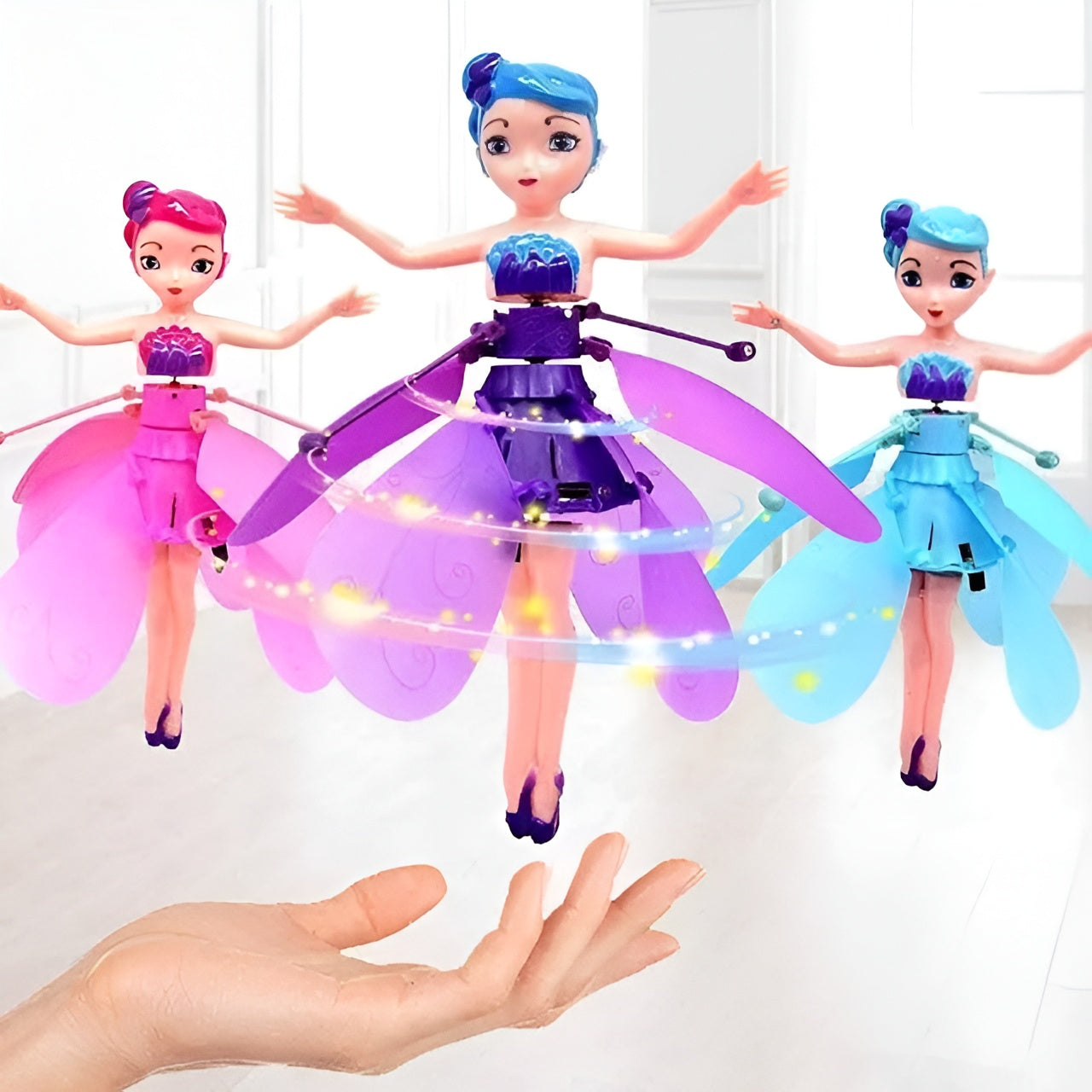 Rechargeable Magical Flying Fairy Doll,hand Sensor Control / Sky Dancers Flying Toy