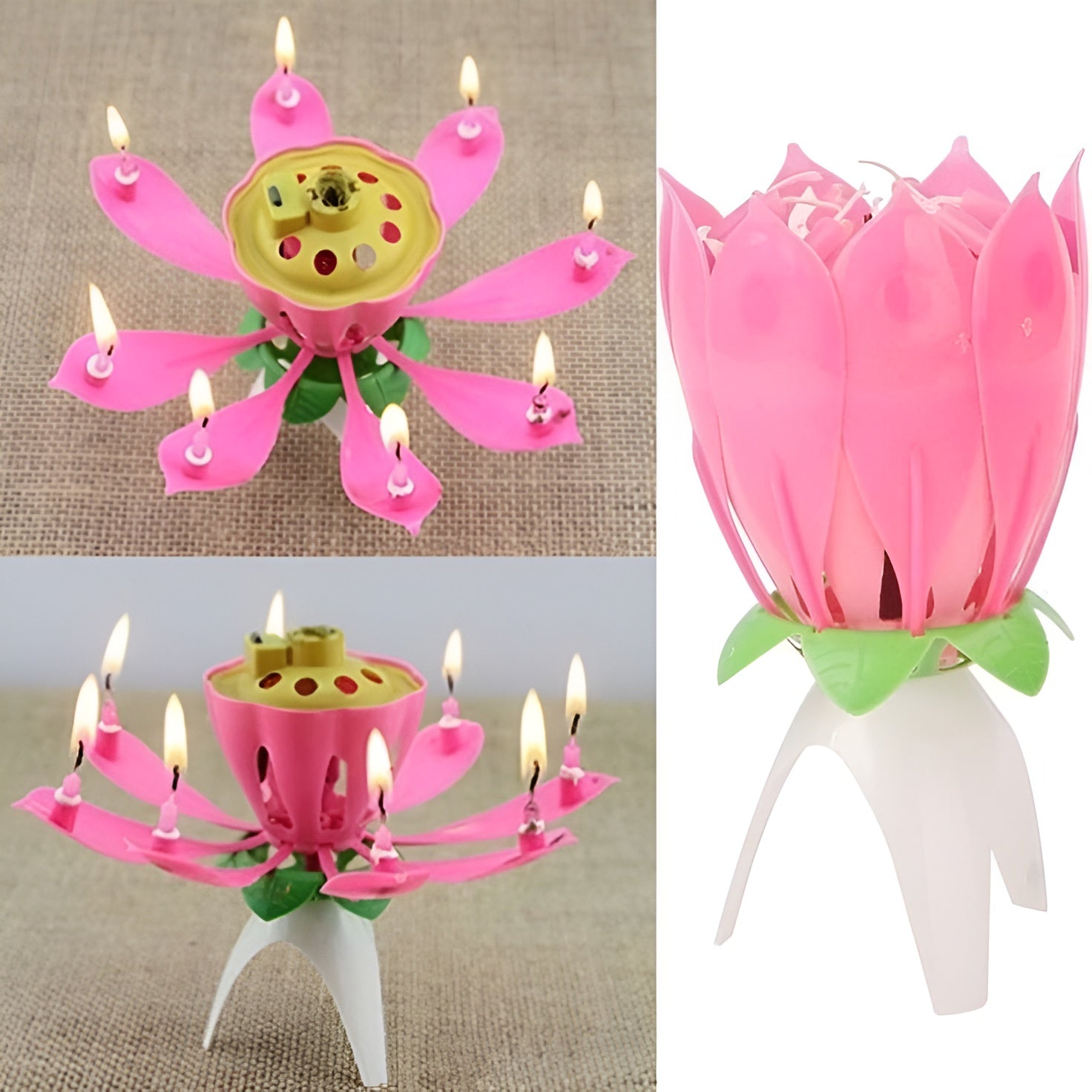 MUSICAL BIRTHDAY FLOWER CANDLE