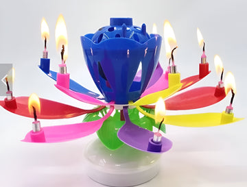 MUSICAL BIRTHDAY FLOWER CANDLE
