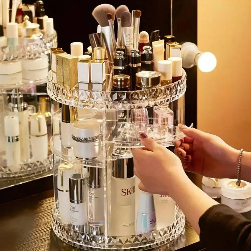 360° Rotating Makeup Organizer