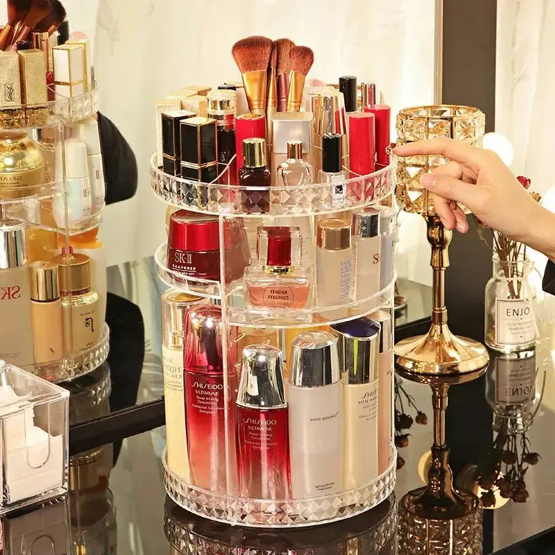 360° Rotating Makeup Organizer