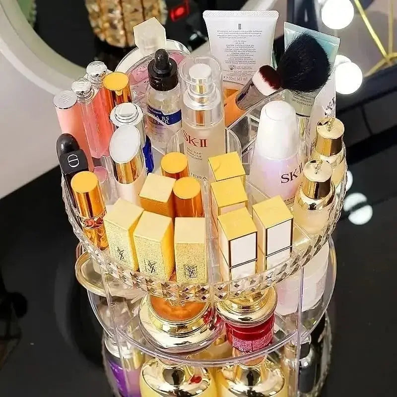 360° Rotating Makeup Organizer