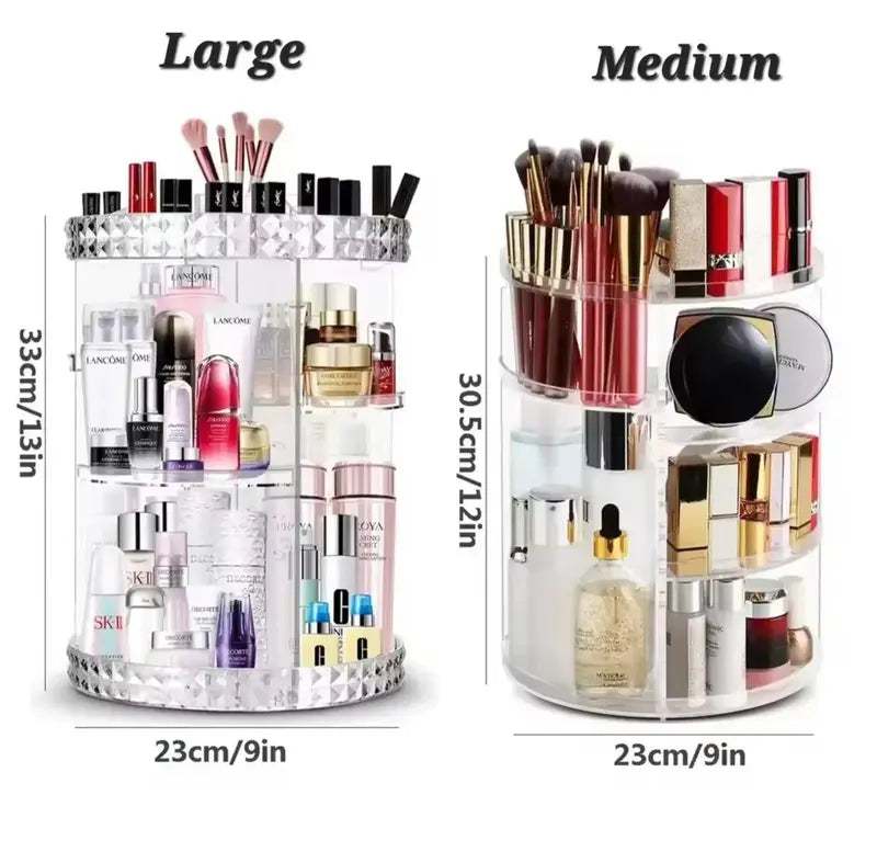 360° Rotating Makeup Organizer
