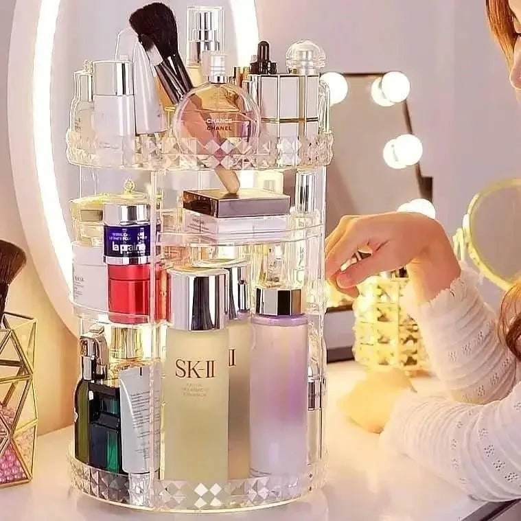 360° Rotating Makeup Organizer