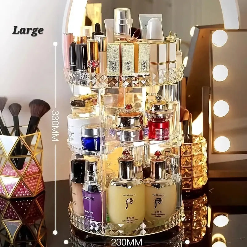 360° Rotating Makeup Organizer