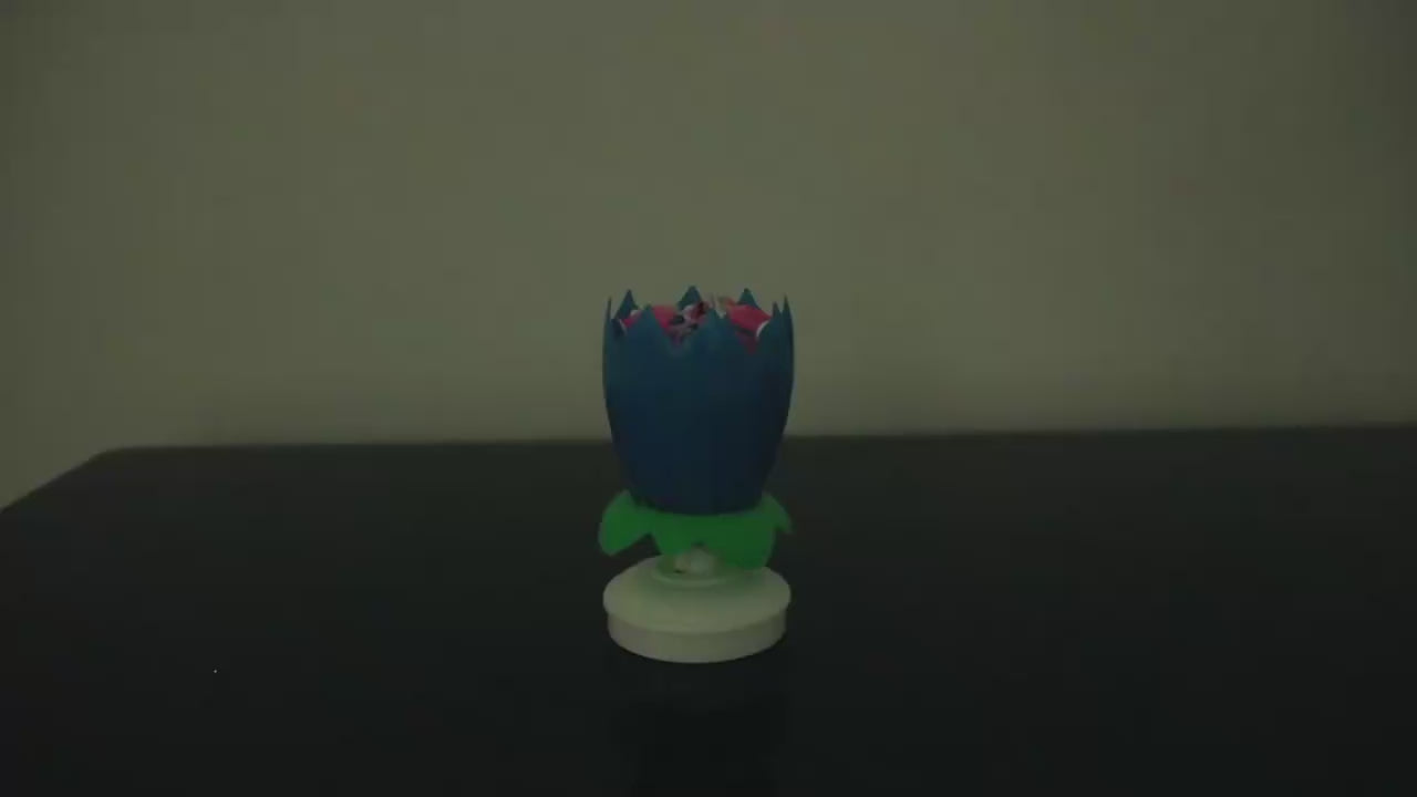 MUSICAL BIRTHDAY FLOWER CANDLE