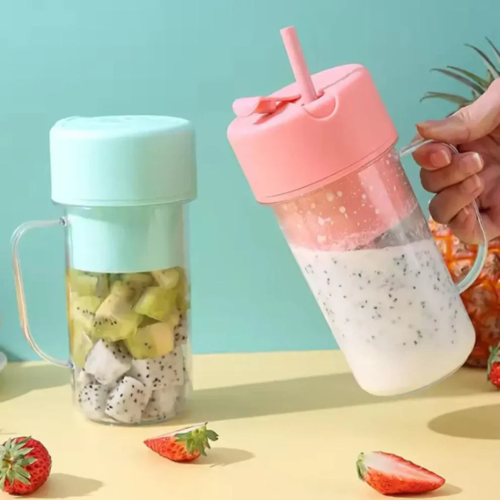 Rechargeable Fast Glass Juicer + Free Silicon Straw