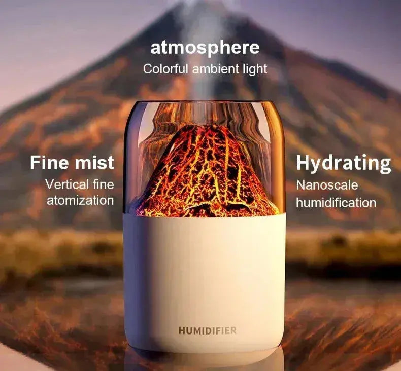 Volcano Humidifier + Night LED Lights