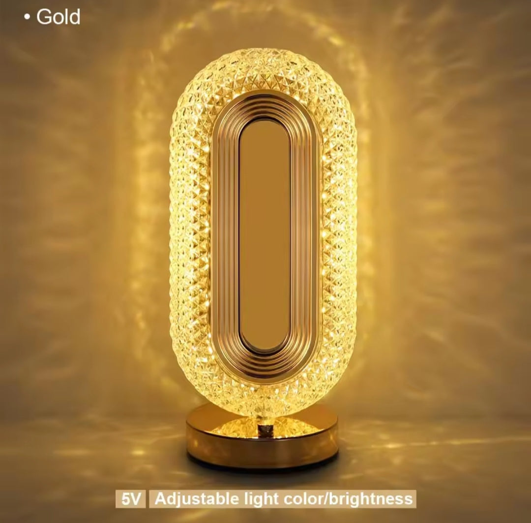 Imported Crystal Touch Lamp, Rechargeable Luxury Lighting