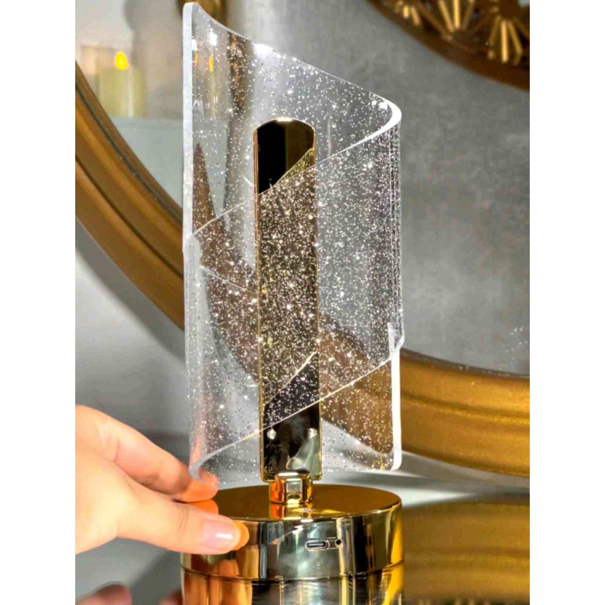 Rechargeable Luxury Lamp, Extra Long Battery + Touch Sensor