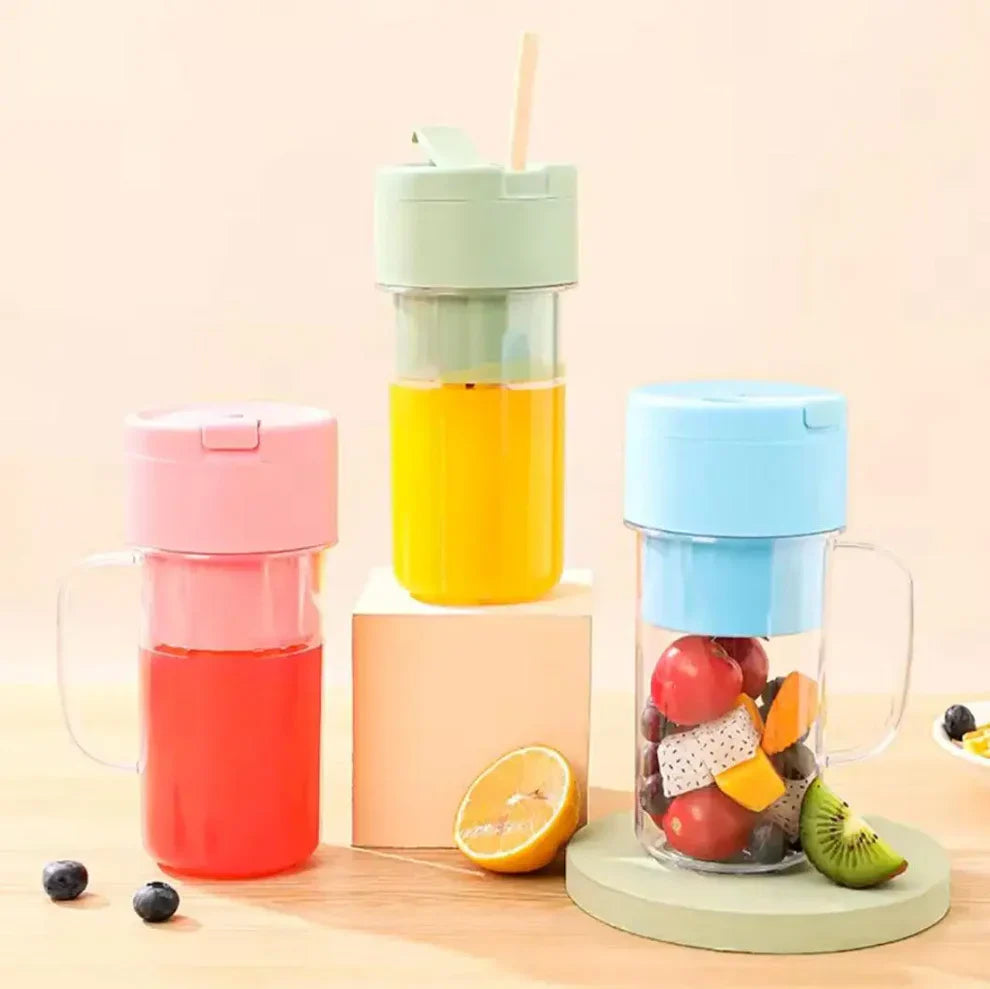 Rechargeable Fast Glass Juicer + Free Silicon Straw